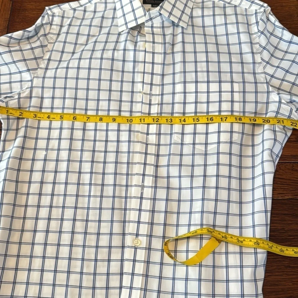 Men’s Banana Republic Blue and White Dress Shirt